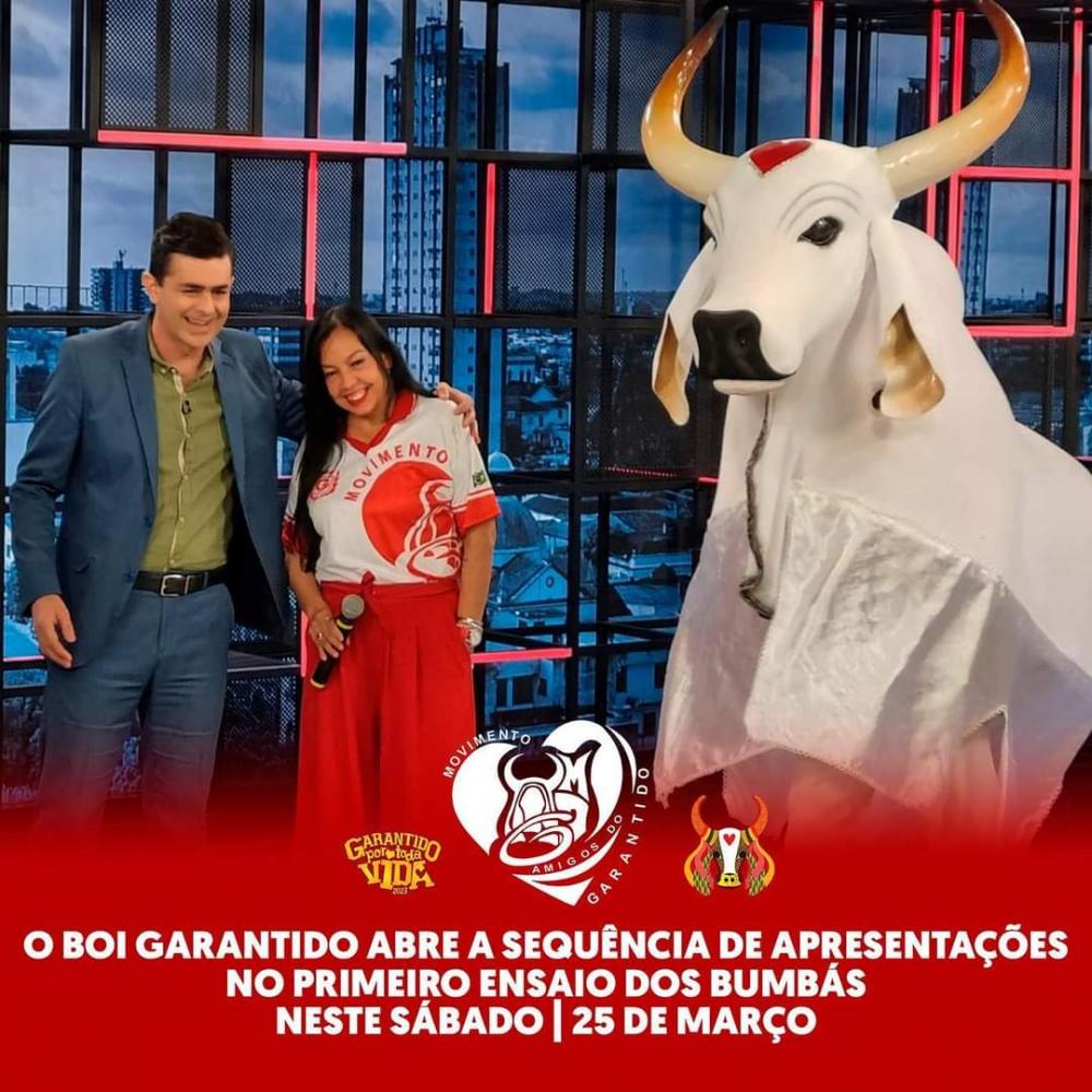 Garantido confirma atrações para o primeiro ensaio do sambódromo Garantido confirma atrações para o primeiro ensaio do sambódromo