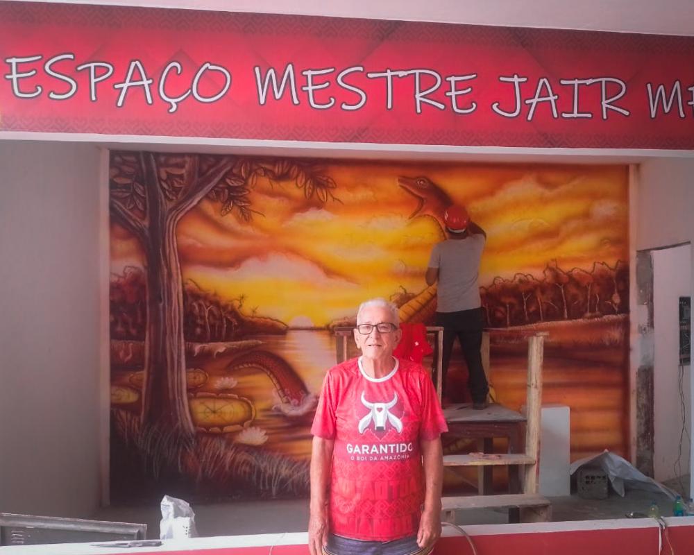 Garantido homenageia decano da arte parintinense e inaugura “Espaço Mestre Jair Mendes”, no curral Lindolfo Monteverde