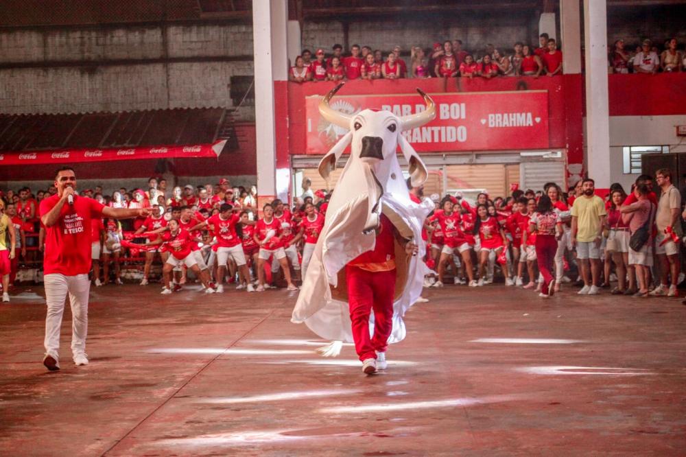 Boi Garantido realiza primeiro ensaio técnico no curral Lindolfo Monteverde, temporada 2023