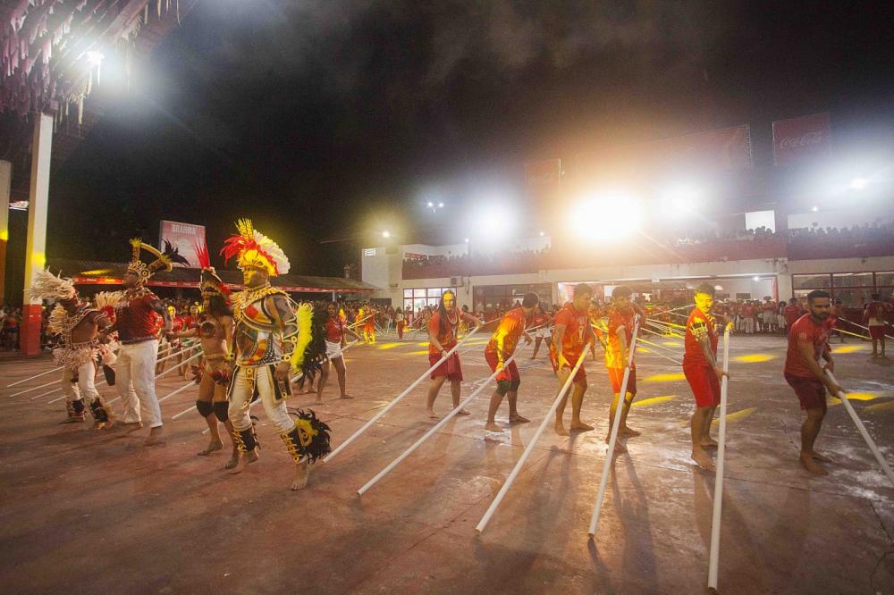 Garantido apresenta espetáculo de exaltação humana no segundo ensaio técnico de arena no curral Lindolfo Monteverde