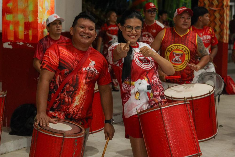 Batucada do Boi Garantido inicia ensaios para temporada 2026 na Cidade Garantido